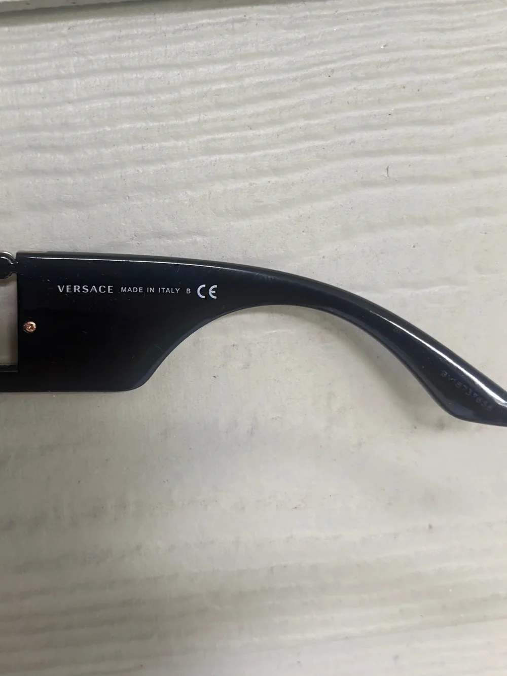 Versace Acetate/Recycled Nylon Black Gold Sunglasses